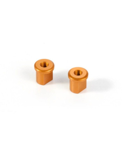 ALU ECCENTRIC BUSHING 0.0MM - ORANGE (2) - 372316-O - XRAY