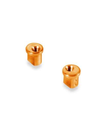 Inserts alu oranges 1.0mm (2) - XRAY - 372318-O