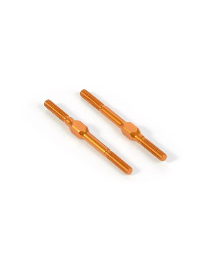 ALU ADJ. TURNBUCKLE M3x42 MM - SWISS 7075 T6 - ORANGE (2) - 372610-O 