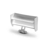 X1 COMPOSITE REAR WING - LIGHTWEIGHT & WIDE - WHITE - 373514 - XRAY