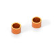 Rondelles alu oranges 6.37x8.4x6mm (2) - XRAY - 375093-O