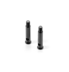 X1 FRONT WHEEL AXLE - HUDY SPRING STEEL (2) - 375221 - XRAY