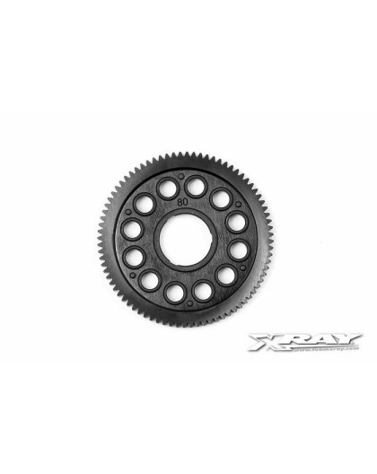 COMPOSITE SPUR GEAR - 80T / 64P - 375880 - XRAY