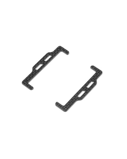 X12'22 GRAPHITE ADJUSTABLE BATTERY HOLDER 1.6MM (2) - XRAY - 376150