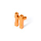 X1'16 ALU SERVO MOUNT - ORANGE - 376258-O - XRAY