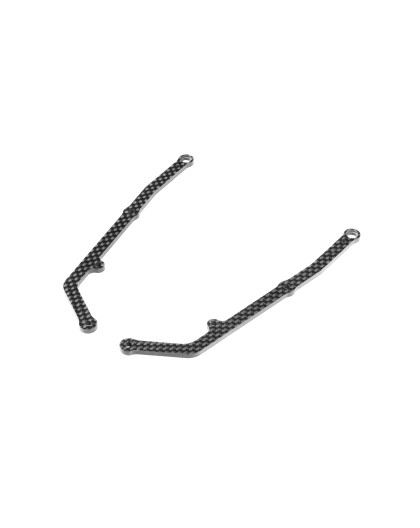 X12'23 GRAPHITE SIDE BRACE 2.5MM - RIGHT & LEFT - XRAY - 376330