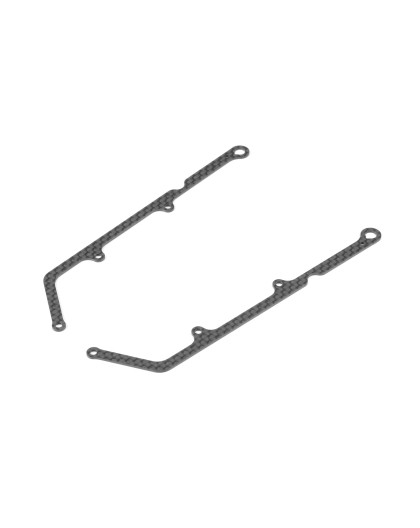 X12 CARBON SIDE BRACE FOR 1-PIECE CHASSIS 1.0MM (2) - XRAY - 376335-L