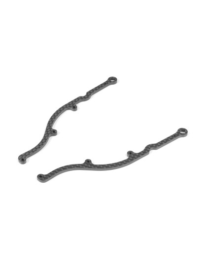 X1 CARBON SIDE BRACE FOR 1-PIECE CHASSIS (2) - XRAY - 376336