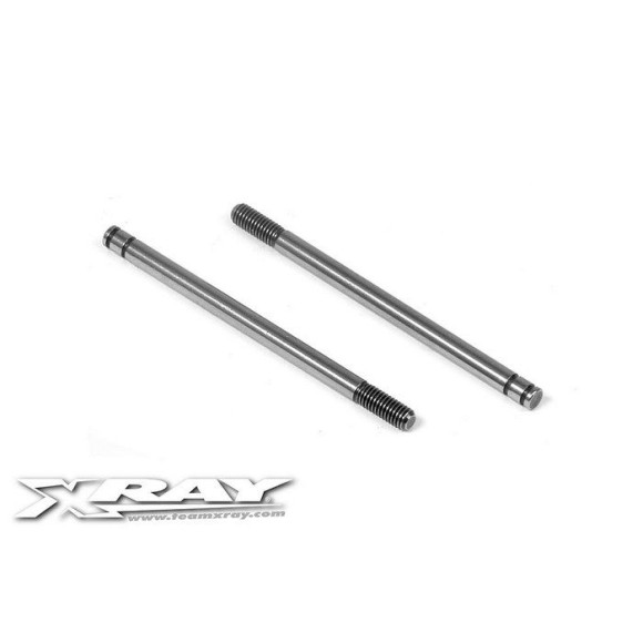 REAR HARDENED SHOCK SHAFT (2) - 368260 - XRAY