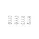 SHOCK SPRING C 2.25 - MEDIUM (4) - 388091 - XRAY