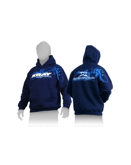 XRAY SWEATER HOODED - BLUE (S) - XRAY - 395500S