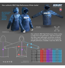 Veste hiver haute-performance Xray taille XXL - XRAY - 396501XXL