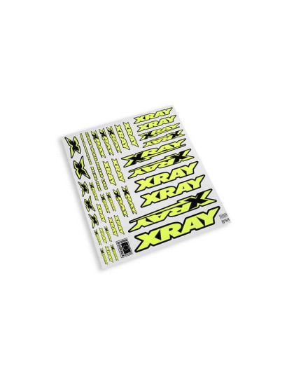 Autocollants carrosserie XRAY Jaune - XRAY - 397315
