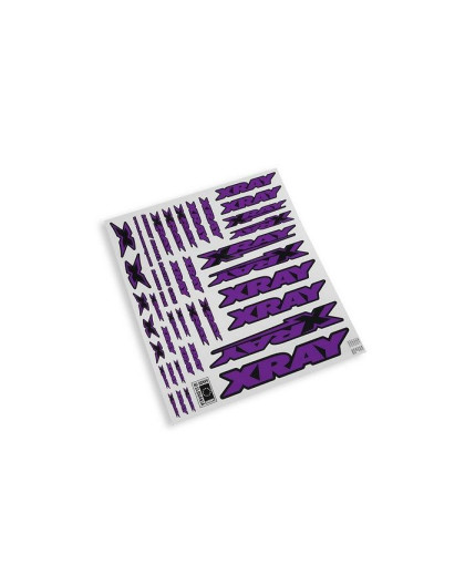 Autocollants carrosserie XRAY Violet - XRAY - 397313