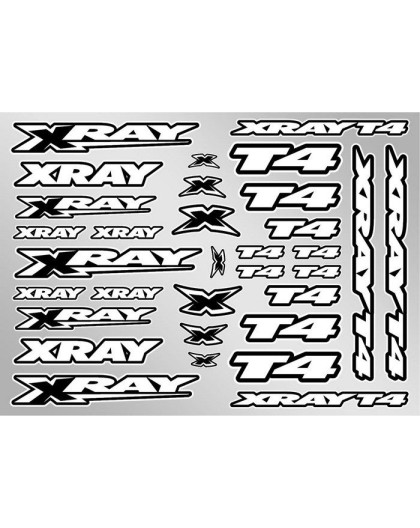 XRAY T4 STICKER FOR BODY - WHITE - 397326 - XRAY
