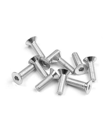 HEX SCREW SFH M3x10 - SILVER (10) - 904310 - XRAY