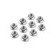 NUT M4 WITH SERRATED FLANGE (10) - 960240 - XRAY