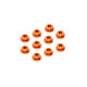 ALU NUT M4 WITH SERRATED FLANGE - ORANGE (10) - XRAY - 960241-O
