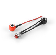 SET OF BLACK, RED & BLACK CABLE WITH RED BUTTON SWITCH - 104095 - HUD