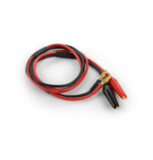 Câble 600mm avec fiches banane 4mm et prises crocodile - HUDY - 10409