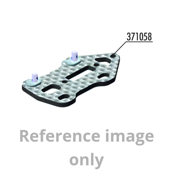 X1 CARBON FRONT UPPER ARM MOUNT PLATE - XRAY - 371058