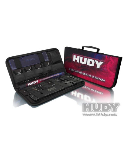 Banc de réglage 1/8 piste + accessoires - HUDY - 108056