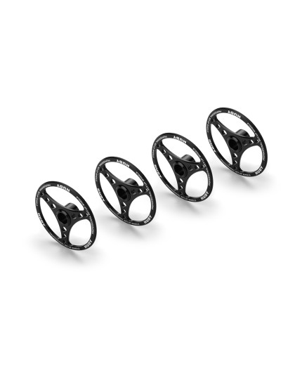 Roues de réglage alu pour Piste 1/8 (4) - HUDY - 108070