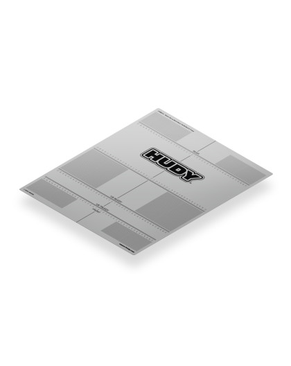 Autocollant 449x562mm pour Planche 1/8 TT / TRUGGY - HUDY - 108213