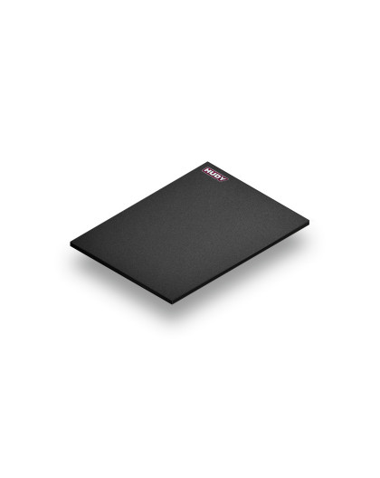 FLAT SET-UP BOARD 1/10-1/12 ON-ROAD LIGHT - DARK GREY - HUDY - 108303