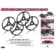 Roues de réglage 1/8 GT (4) - HUDY - 109672