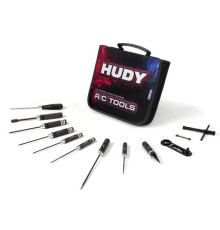 Set outils pour Nitro 1/10 + trousse - HUDY - 190002
