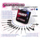 Set outils pour TT 1/8 + trousse - HUDY - 190003