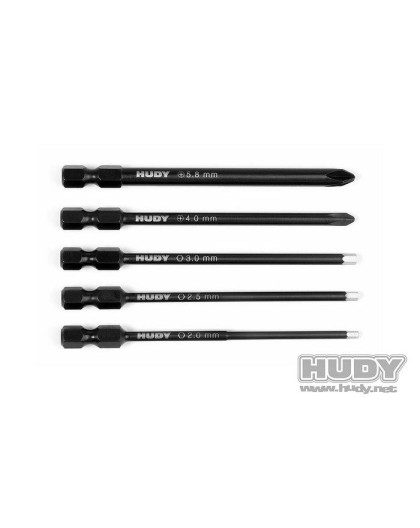 SET OF POWER TOOL TIPS 2.0, 2.5, 3.00MM + 4.0, 5.8 PHILLIPS - 190070 