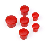 PLASTIC CAP FOR HANDLE ( SET - 3+2+1) RED - 195020 - HUDY