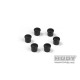 Bouchon de manche 14mm noir (6) - HUDY - 195054-K