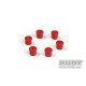 Bouchon de manche 14mm rouge (6) - HUDY - 195054-R