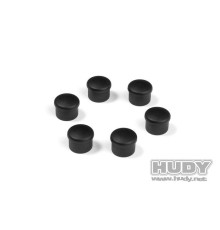 Bouchon de manche 18mm noir (6) - HUDY - 195058-K