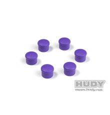 Bouchon de manche 18mm violet (6) - HUDY - 195058-V