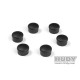 Bouchon de manche 22mm noir (6) - HUDY - 195062-K