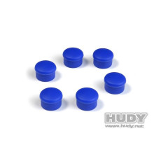 Bouchon de manche 22mm bleu (6) - HUDY - 195062-B