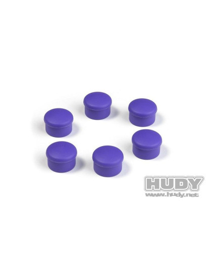 Bouchon de manche 22mm violet (6) - HUDY - 195062-V
