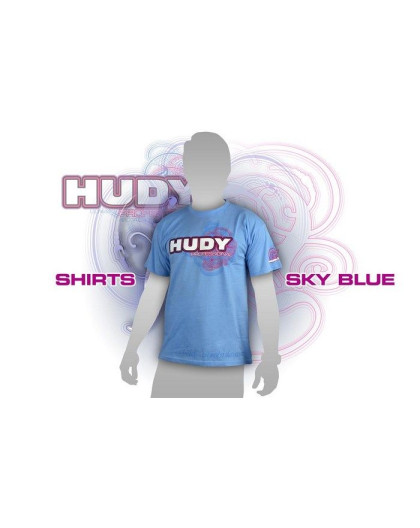 HUDY T-SHIRT - SKY BLUE (XXL) - 281046XXL - HUDY