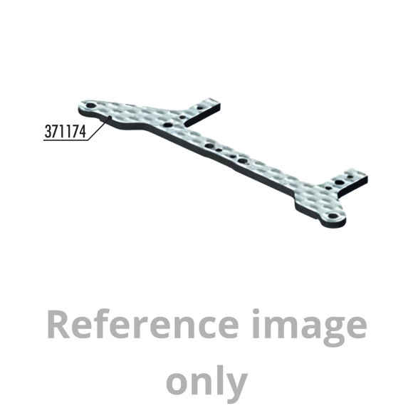 X1 CARBON 3S REAR POD LOWER PLATE - FRONT - XRAY - 371174