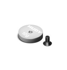 Lest d'équilibrage rond tungsten 15x3mm - 10g - HUDY - 293085