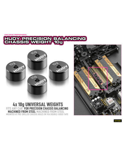 Lest d'équilibrage de précision 10g (4) - HUDY - 293084