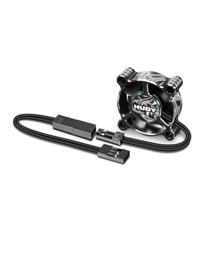Ventilateur Alu 30mm - Fixation sup/latérale 4 trous - HUDY - 293102