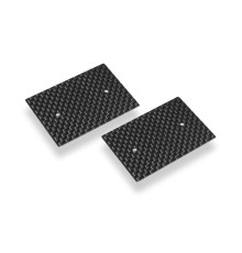 Plaques latérales carbone 0.5mm aileron 1/10 EL (2) - HUDY - 293311