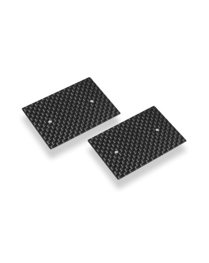 GRAPHITE REAR WING SIDE PLATE 0.5MM - 1/10 ELECTRIC (2) - 293311 - HU