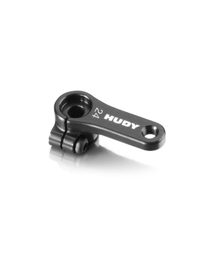 Palonnier direction alu déporté avec vis 24T - HUDY - 293402