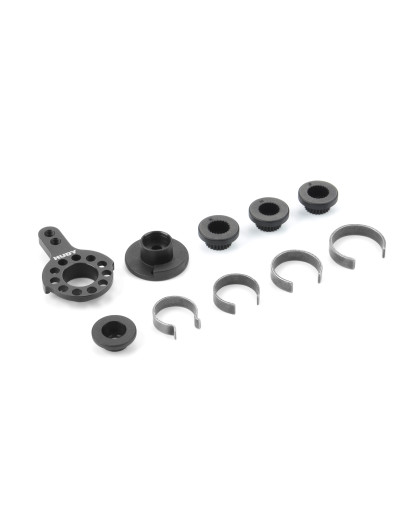 HUDY ALU FIXED SERVO SAVER 1/10 TC & FWD - SET - HUDY - 293352